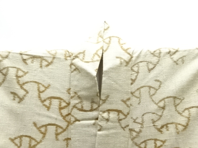  抽象模様織り出し手織り真綿紬着物